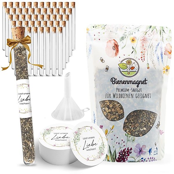 Bienenmagnet Blumensamen Reagenzgläser mit Blumensamen als günstig online kaufen