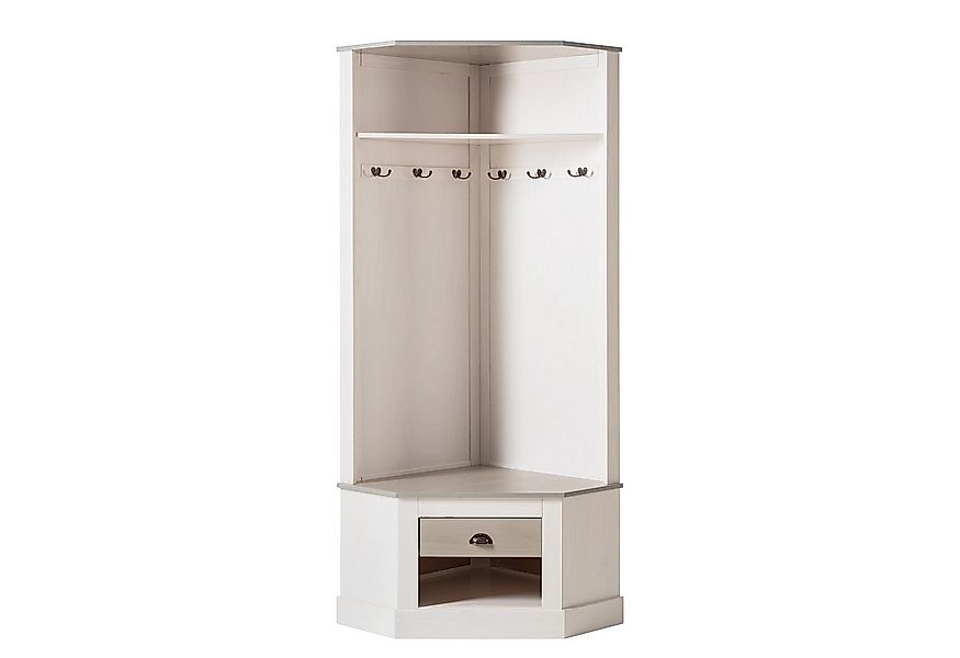 loft24 Kompaktgarderobe Tommy Garderobe, Dielenmöbel, Kiefer, Landhausstil, günstig online kaufen