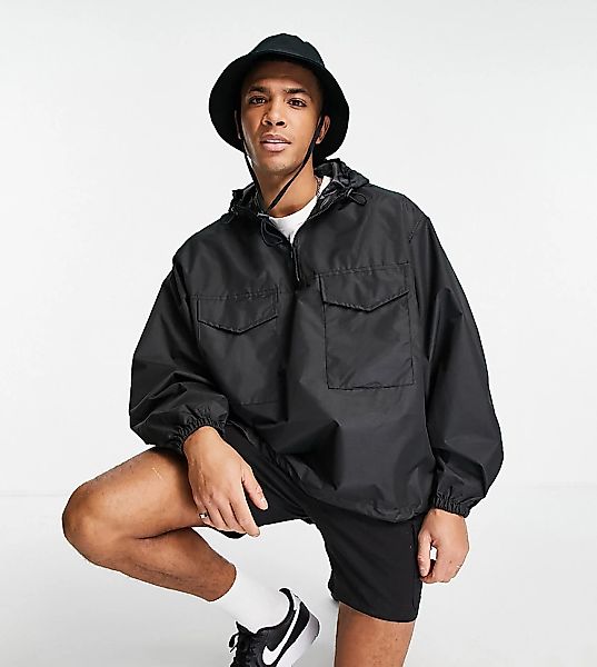 New Look – Utility-Jacke in Schwarz im Overhead-Stil günstig online kaufen