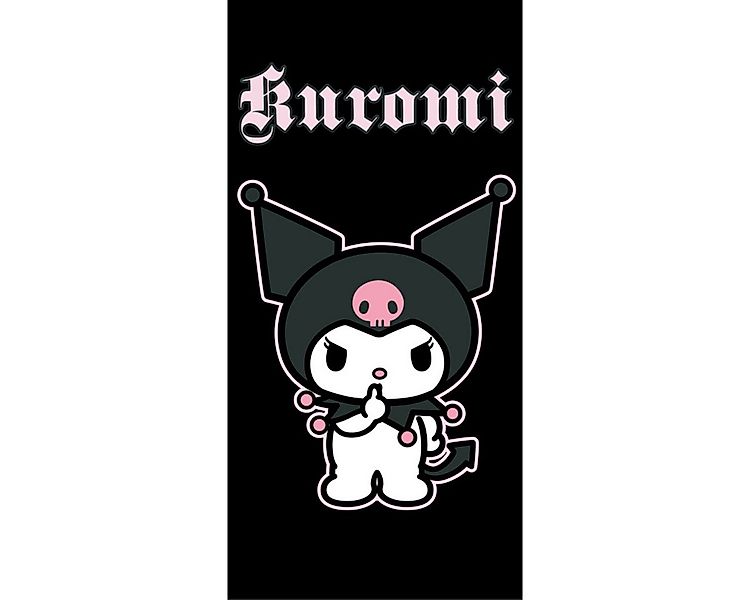 Hello Kitty Badetuch Kuromi Strandtuch 70 × 140 cm für Strand und Schwimmba günstig online kaufen