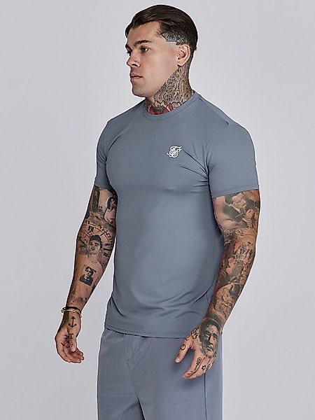 Siksilk T-Shirt SikSilk Herren Graues Muscle Fit T-Shirt günstig online kaufen