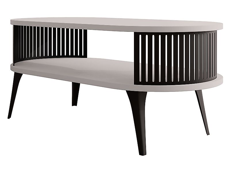 MIRJAN24 Couchtisch Roenni Oval (mit Regal), günstig online kaufen