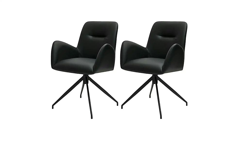 Furnhouse Esszimmerstuhl 2er-Set  Jennifer ¦ schwarz ¦ Maße (cm): B: 61 H: günstig online kaufen