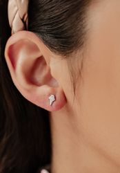 Hey Happiness Paar Ohrstecker Eistüte, Glas günstig online kaufen