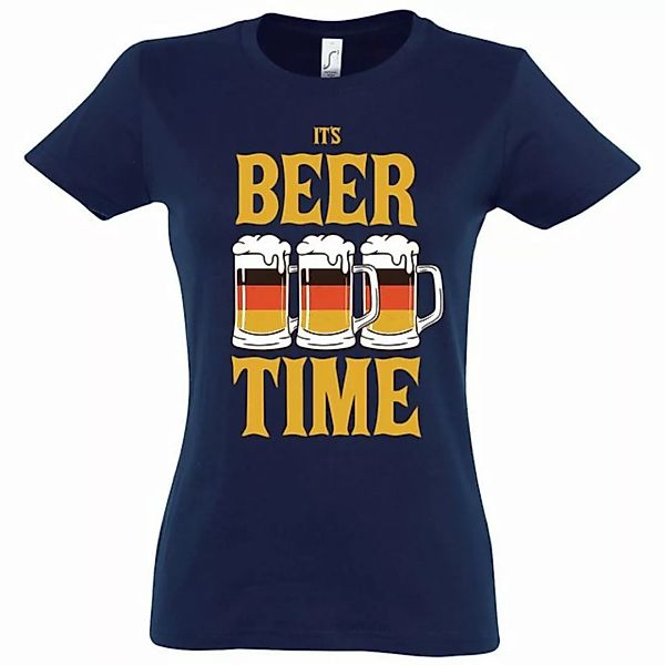 Youth Designz T-Shirt IT'S BEER TIME Damen T-Shirt mit lustigem Frontprint günstig online kaufen