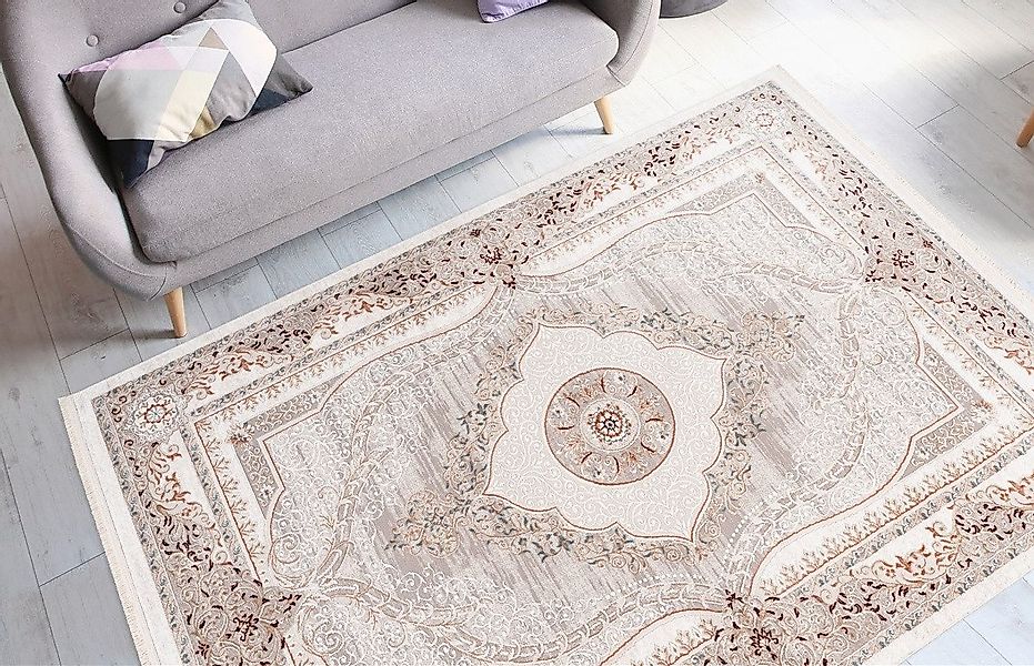 me gusta Teppich »Akropolis 525«, rechteckig, 12 mm Höhe, flacher Teppich m günstig online kaufen