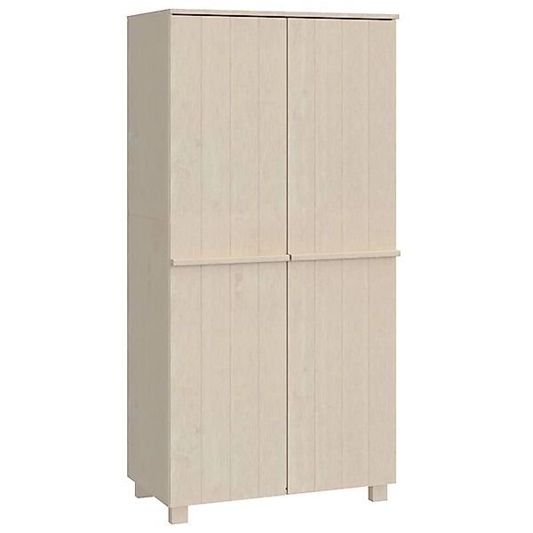 vidaXL Kleiderschrank HAMAR Honigbraun 89x50x180 cm Massivholz Kiefer günstig online kaufen