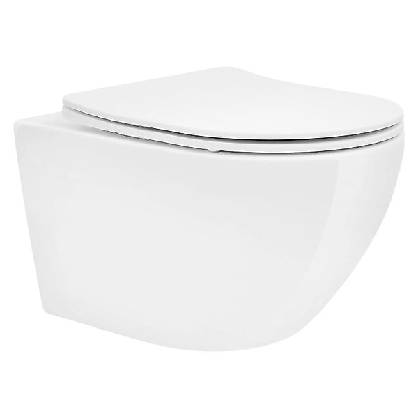 LuxeBath Tiefspül-WC Spülrandloses Hänge WC Keramik günstig online kaufen