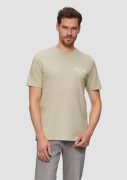 s.Oliver Kurzarmshirt T-Shirt mit Frontprint Artwork günstig online kaufen