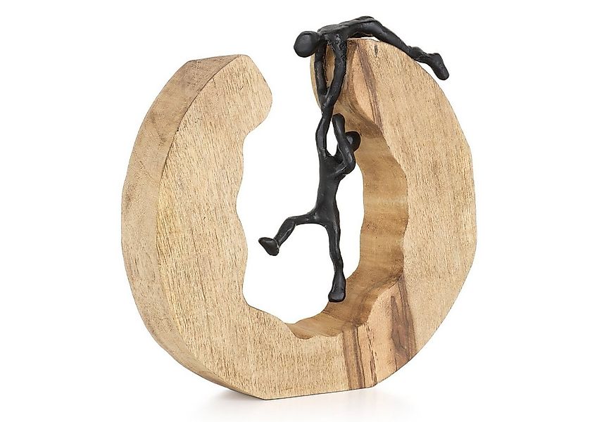 Moritz Skulptur Teamwork, Holz, Tischdeko, Fensterdeko, Wanddeko, Holzdeko, günstig online kaufen