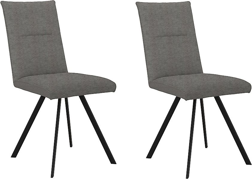 Home affaire 4-Fußstuhl "Sava" (Set) 2 Stk.Metallgestell günstig online kaufen