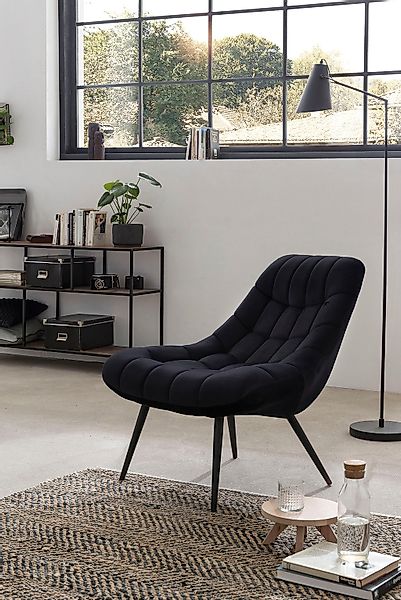 SalesFever Relaxsessel, mit XXL-Steppung, mit schwarzen oder naturfarbenen günstig online kaufen
