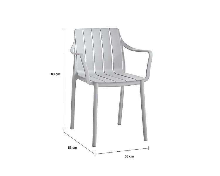 LC Garden Stapelstuhl »Vina« Gartenstuhl Stapelstuhl Bistrostuhl Kunststoff günstig online kaufen