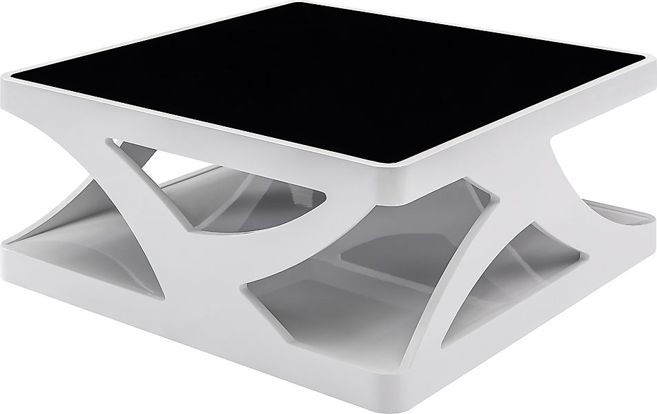 SalesFever Couchtisch, 10 mm Schwarzglasplatte, rechteckig günstig online kaufen