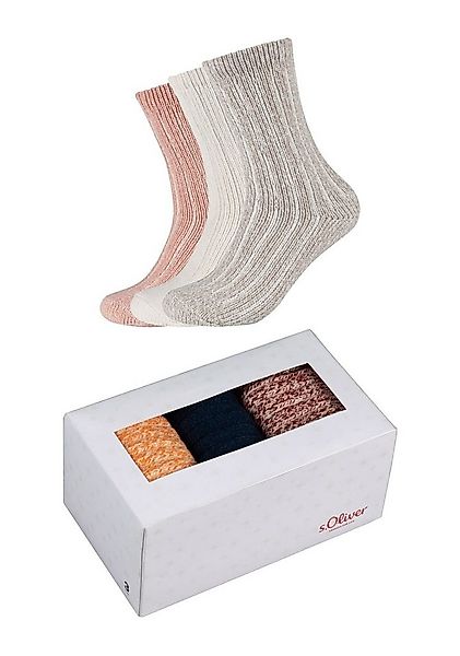 s.Oliver Socken Sockenbox 3er Pack günstig online kaufen