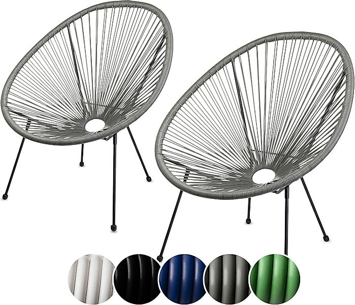 sunnypillow Gartenstuhl Acapulco, gemütlicher Loungesessel für günstig online kaufen