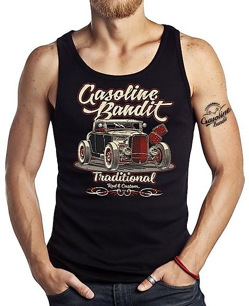 GASOLINE BANDIT® Tanktop Hot-Rod Racer Tank-Top Muskel Shirt: Traditional R günstig online kaufen