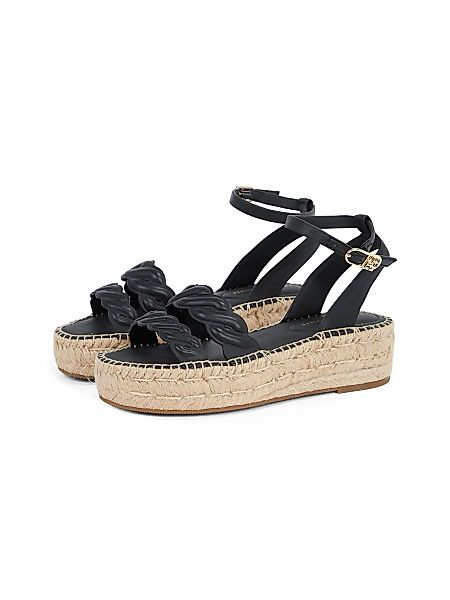 Tommy Hilfiger LEATHER ROPE REAL ESPAD SANDAL Keilsandalette, Plateau, Somm günstig online kaufen