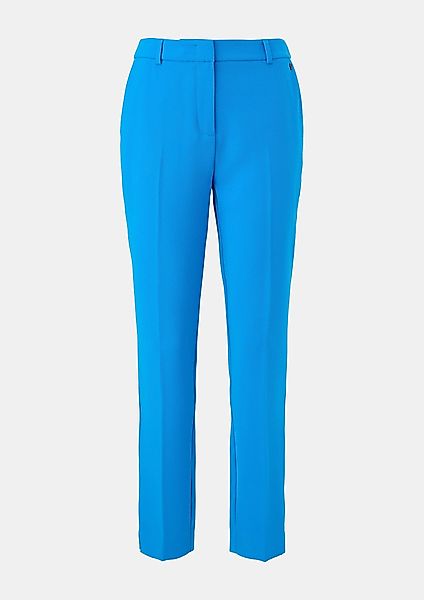 Comma 7/8-Hose Regular: Crêpe-Hose mit Bügelfalten günstig online kaufen