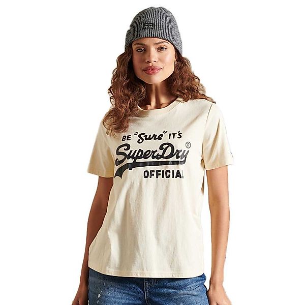 Superdry Vintage Logo Ac Kurzarm T-shirt XS Oatmeal günstig online kaufen
