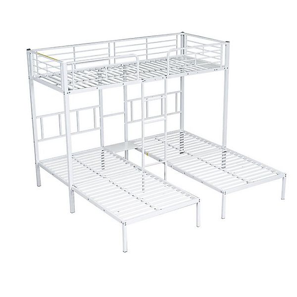 Gotagee Kinderbett Dreierbett 90x200cm Etagenbett Jugendbett Fallschutzgitt günstig online kaufen