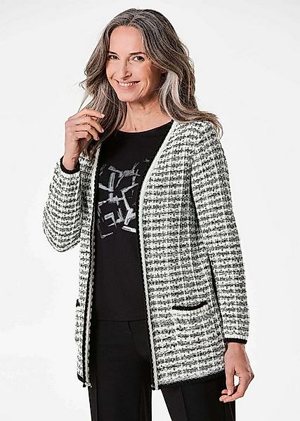 GOLDNER Strickpullover Kurzgröße: Strickjacke mit V-Ausschnitt günstig online kaufen