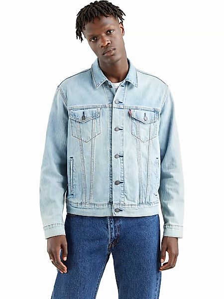 Levi's® Herren Jeansjacke The Trucker Jacket - Regular Fit - Blau Schwarz günstig online kaufen