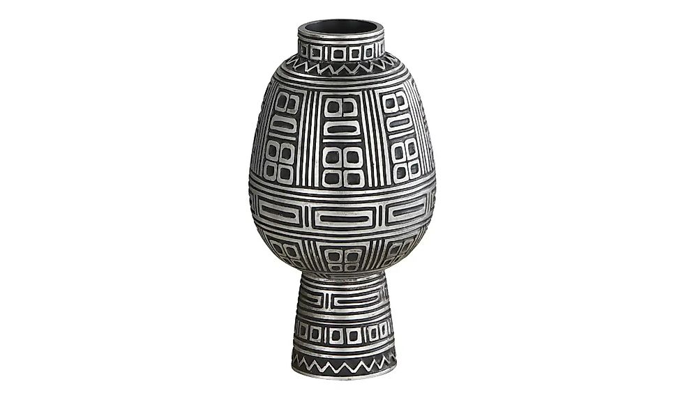 HOME STORY Deko Vase   ¦ schwarz ¦ Polyresin (Kunstharz) ¦ Maße (cm): H: 38 günstig online kaufen