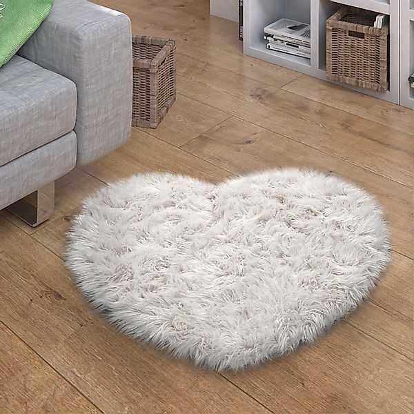 Paco Home Fellteppich Playa 960, herzförmig, günstig online kaufen