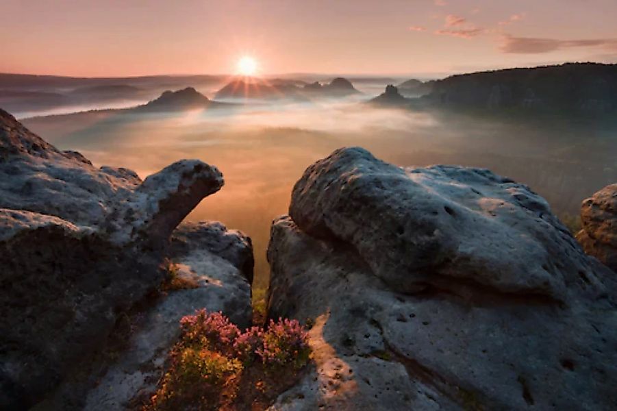 Papermoon Fototapete »Photo-Art DANIEL Å˜EÅ˜ICHA, SONNENAUFGANG AUF DEN FEL günstig online kaufen