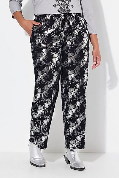 Angel of Style Schlupfhose Hose gerades Bein Metallic-Print Elastikbund günstig online kaufen