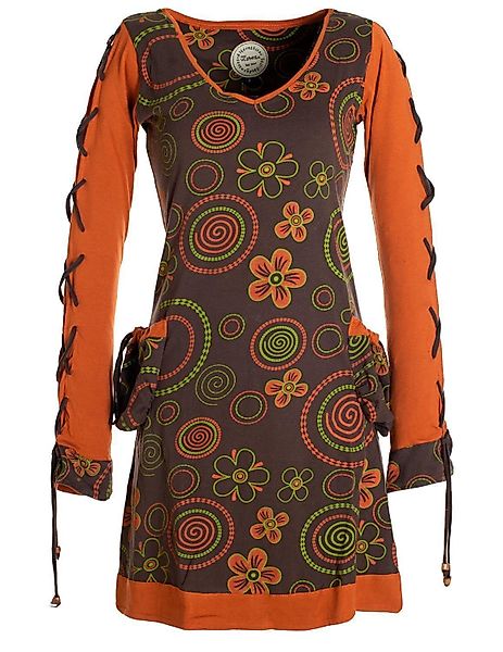 Vishes Jerseykleid Langarm Shirt Blümchenkleid Bedruckt günstig online kaufen