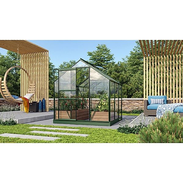 Vitavia Gewächshaus Venus 3800 Smaragd 3,8 m² inkl. Fundament günstig online kaufen