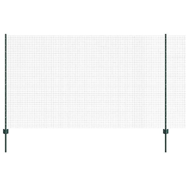 vidaXL Zaun mit Pfosten Grün 1,4 x 50 m Stahl und PVC 3336525 günstig online kaufen