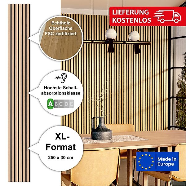 acous Schallschutzpaneel Akustikpaneel Comfort FSC® Eiche günstig online kaufen