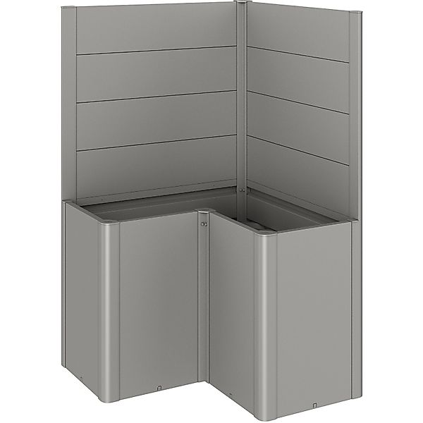 Biohort Sichtschutz Belvedere L-Form 2 Stk. o. Acrylglas Gr. L100 Quarzgr.- günstig online kaufen