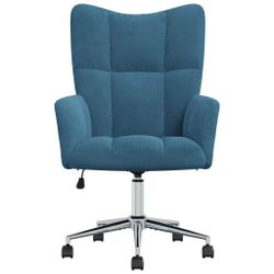 vidaXL Sessel Relaxsessel Blau Samt (1-St) günstig online kaufen