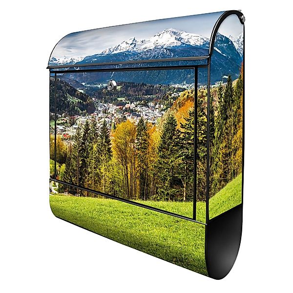 Banjado Design Briefkasten Schwarz Pulverbeschichtet 39x47x14cm 2 Schlüssel günstig online kaufen