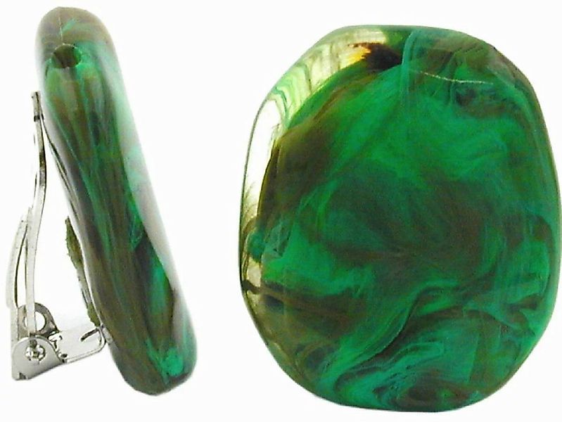 unbespielt Paar Ohrclips Modeschmuck Ohrringe grün günstig online kaufen