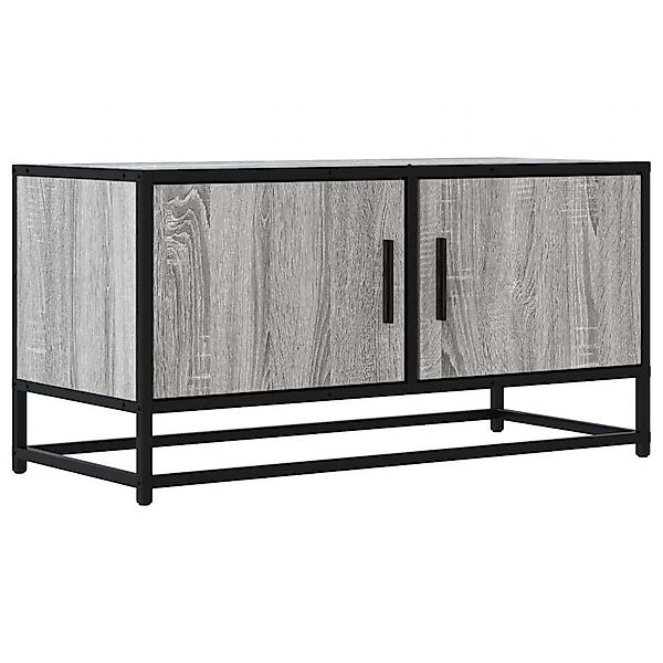 vidaXL TV-Schrank Grau Sonoma 80x34,5x40 cm Holzwerkstoff und Metall 848827 günstig online kaufen