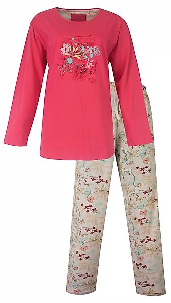 Tenderness Schlafanzug Damen Pyjama lang (2 günstig online kaufen