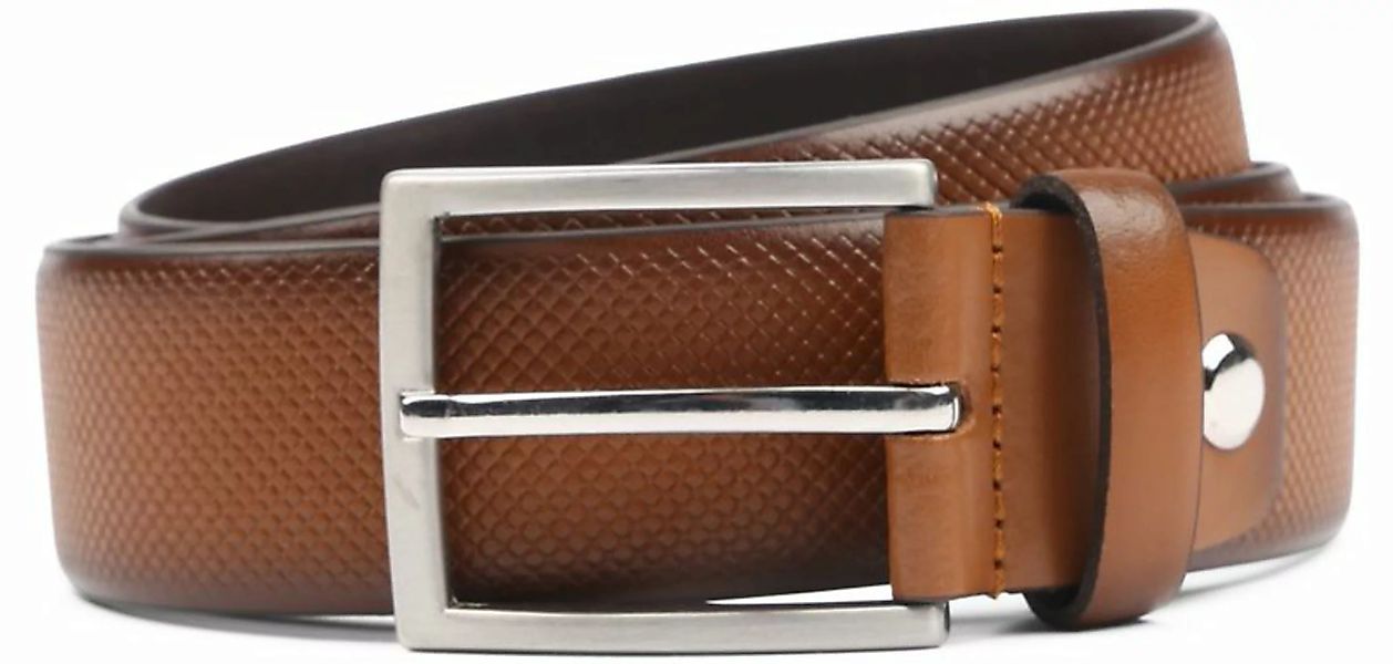 Suitable Ledergürtel Struktur Leder Braun - Größe 105 günstig online kaufen