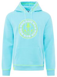 Zwillingsherz Hoodie ""Anker & Moin"" mit neongelber Kontrastnaht günstig online kaufen