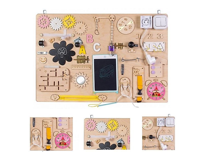 Moni Lernspielzeug Lernboard Lerntafel Big Holz, elektronische Schreibtafel günstig online kaufen