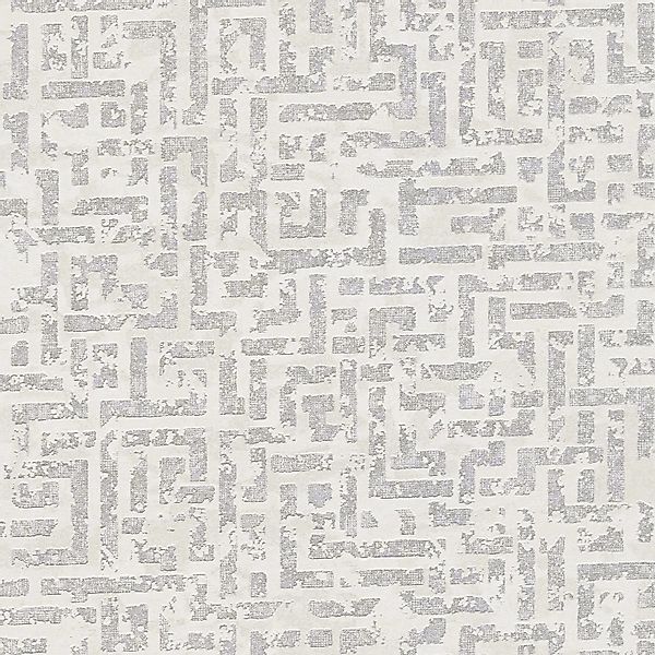 PROFHOME 386951-GU Grafik Tapete Metallische Akzente Weiß Silber Creme 5,33 günstig online kaufen