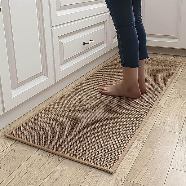 RWEUOQ Sisalteppich Teppich Küchenläufer KüChenteppich Sisaloptik günstig online kaufen