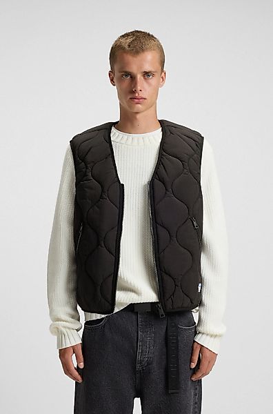 HUGO Blue Steppweste "Bocolino", V-Ausschnitt, relaxed fit, Reißverschluss günstig online kaufen