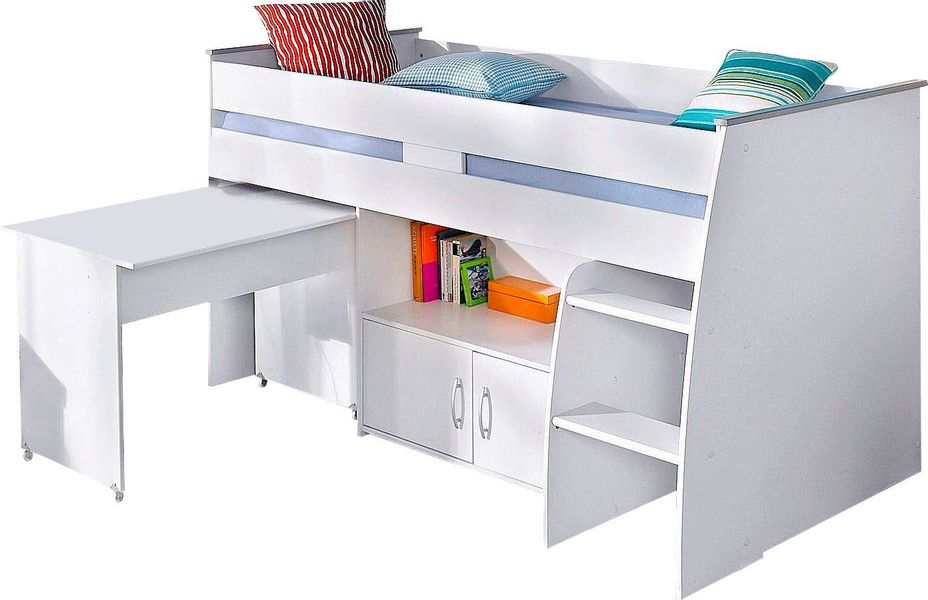 Parisot Hochbett Reverse mit ausziehbaren Schreibtisch, günstig online kaufen