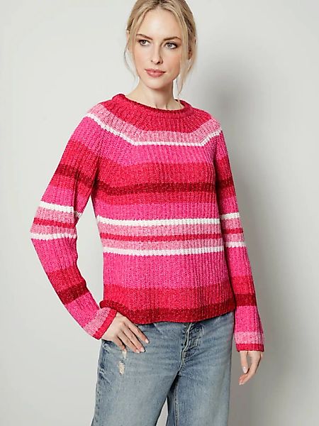 Pullover im Streifendessin OUI Multicolor günstig online kaufen