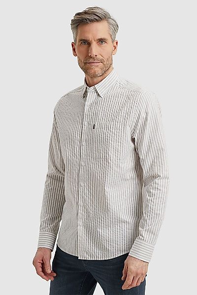 Vanguard Hemd Dobby Streif Beige - Größe 3XL günstig online kaufen